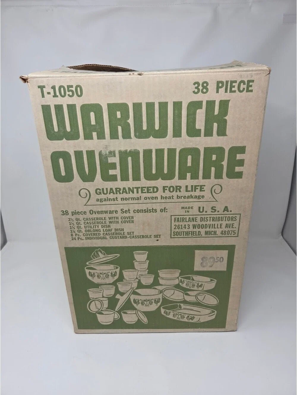 Warwick Ovenware 38 Piece Ovenware Set With Original Box Packaging